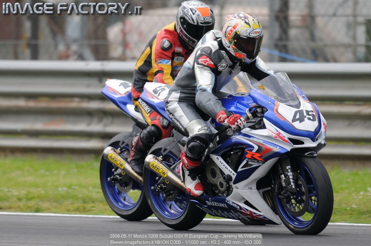 2008-05-11 Monza 3208 Suzuki GSX R European Cup - Jeremy McWilliams